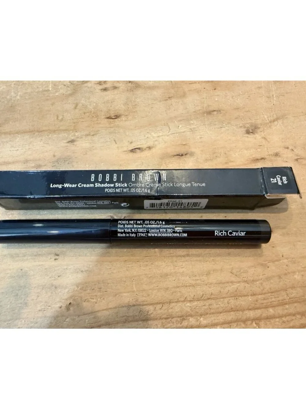 Bobbi Brown Long-Wear Cream Shadow Stick ~ Rich Caviar ~ Full Size New In Box